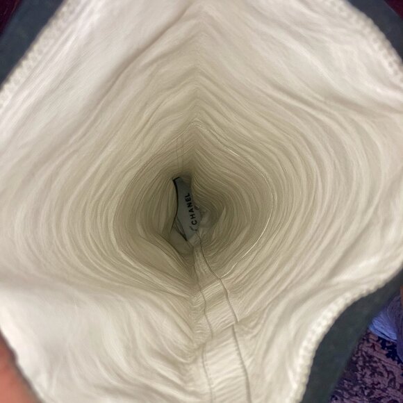 CHANEL fall 2006 runway thigh high boots stretch lambskin patent cap toe 38 - Picture 8 of 12